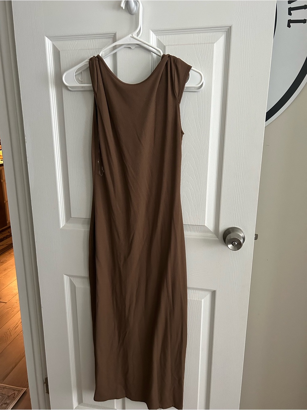 wild fable Brown Sleeveless Midi Dress